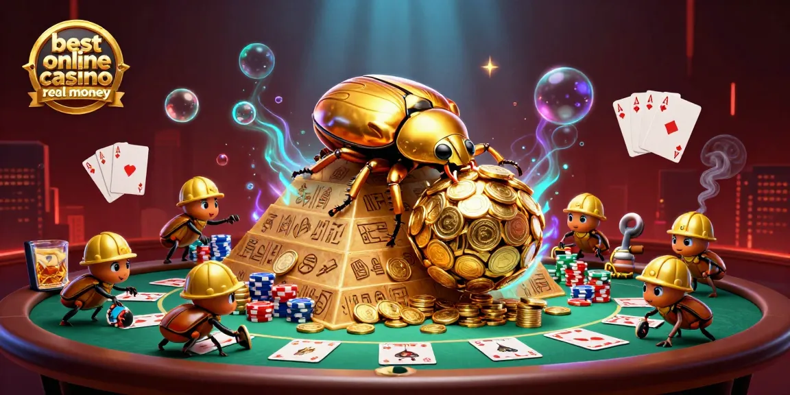 Mastering the best online casino real money experience with vibrant casino-themed illustration.