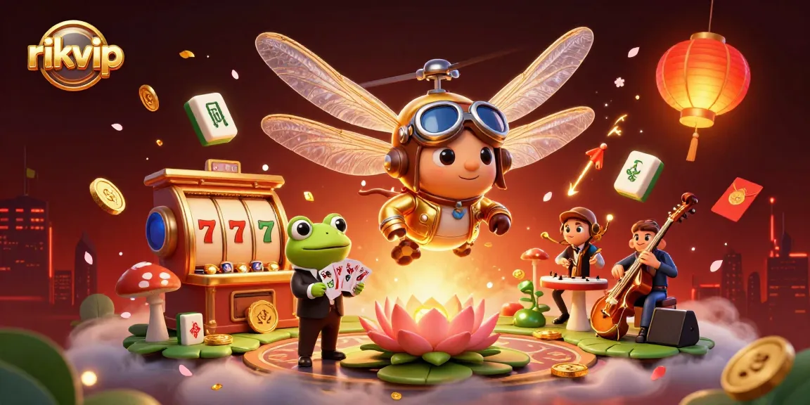 Experience thrilling wins at rikvip's vibrant casino scene featuring unique characters and dynamic gaming elements.