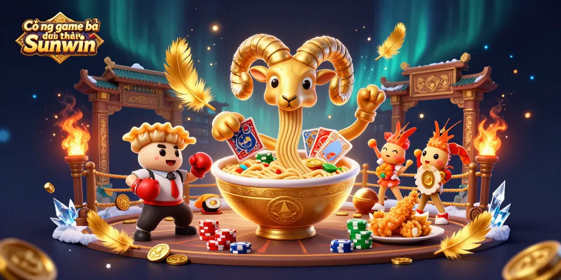 Engage with Cổng game bài đổi thưởng Sunwin through this vibrant, action-packed scene featuring unique casino elements.